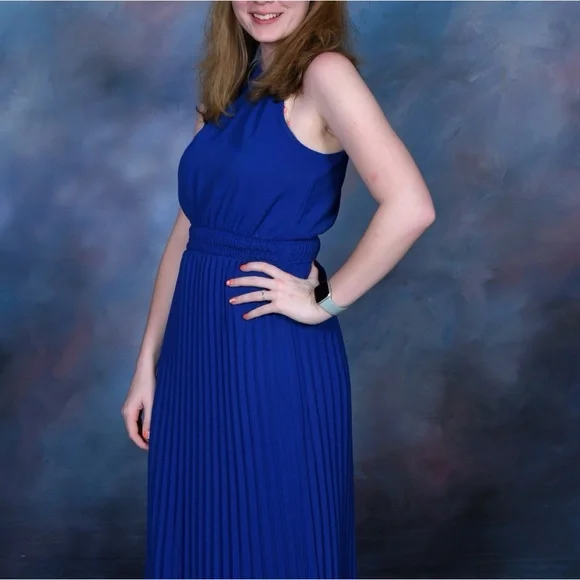 Blue Midi Dress - Picture 3 of 3